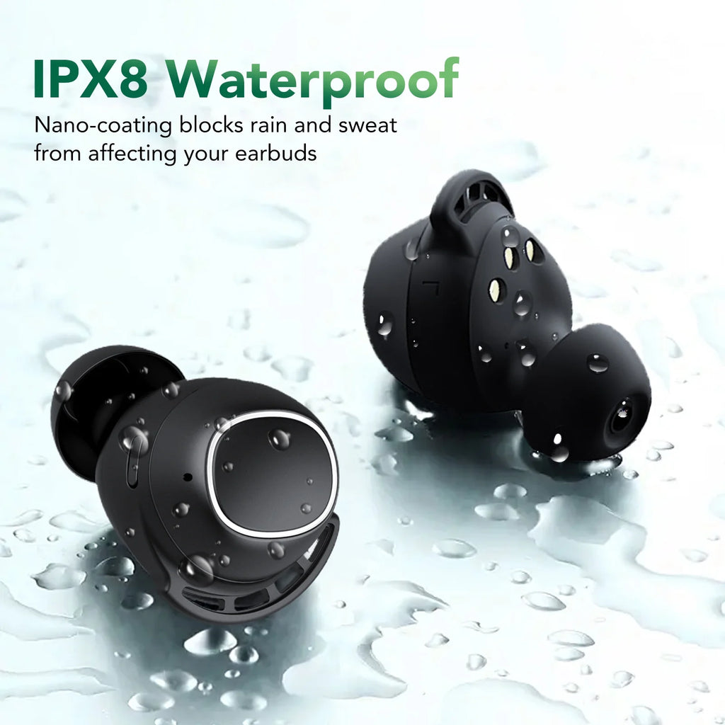 Wireless Ear Buds with 60 Hours Playtime, in Ear Headphones IPX8 Waterproof Bluetooth V5.3 Stereo Earphones, Hybrid Active Noise Cancelling Immersive Sound Premium Deep Bass Headset