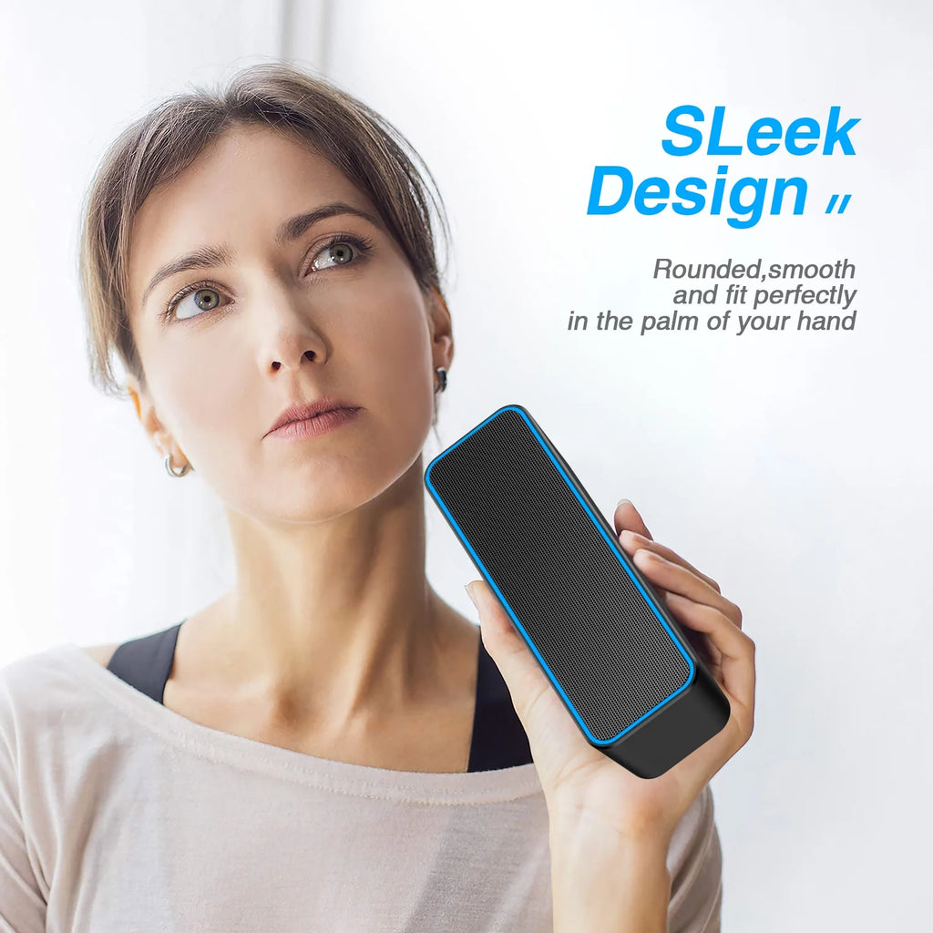 Portable Bluetooth Speaker, Wireless Speaker with 10W Loud Stereo Sound, Outdoor Speakers with Bluetooth 5.0, 30H Playtime,66Ft Bluetooth Range, Dual Pairing for Home,Party