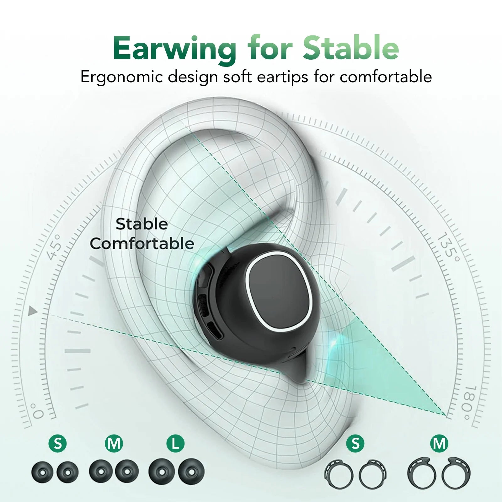 Wireless Ear Buds with 60 Hours Playtime, in Ear Headphones IPX8 Waterproof Bluetooth V5.3 Stereo Earphones, Hybrid Active Noise Cancelling Immersive Sound Premium Deep Bass Headset