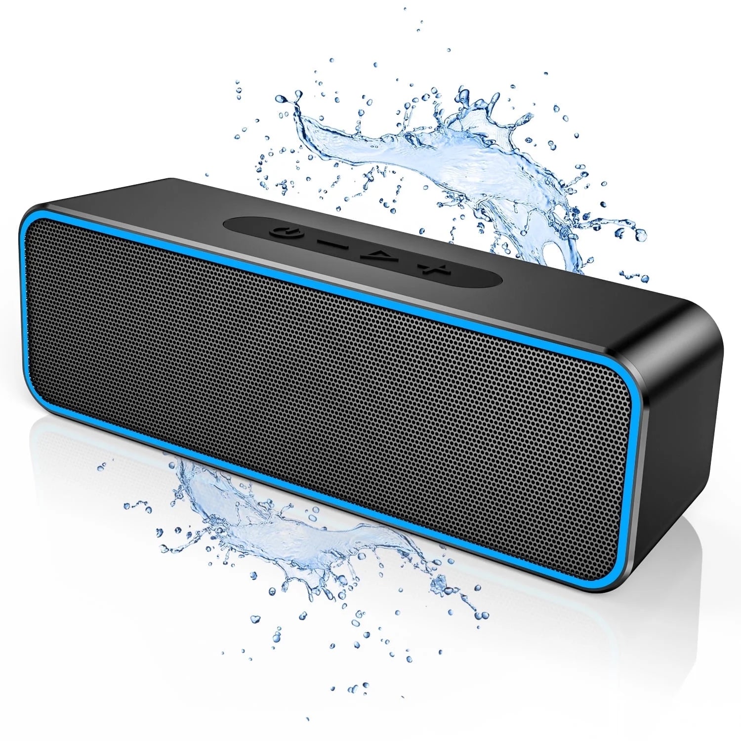 Portable Bluetooth Speaker, Wireless Speaker with 10W Loud Stereo Sound, Outdoor Speakers with Bluetooth 5.0, 30H Playtime,66Ft Bluetooth Range, Dual Pairing for Home,Party